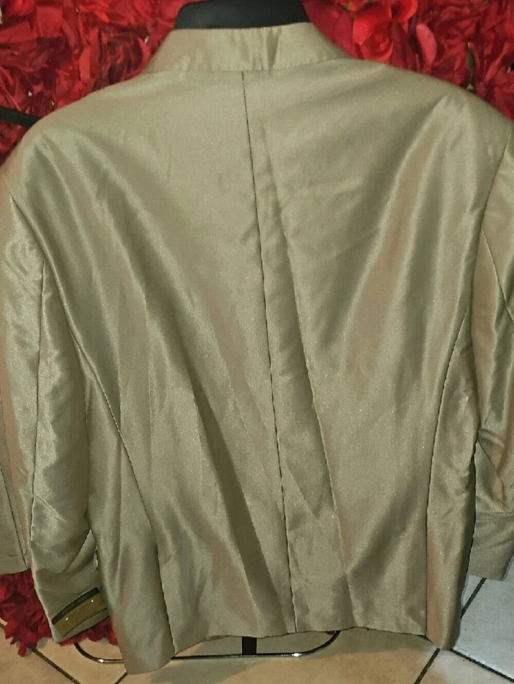 Milano Moda NWT Men's Tan Two-Piece Blazer and Trouser Suit Size 42R/36R